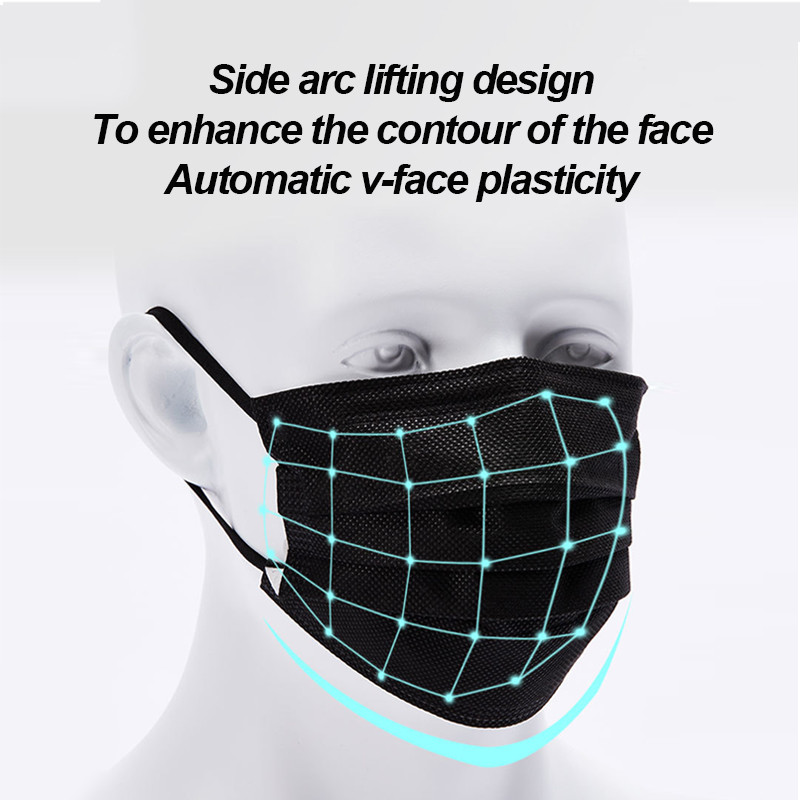100-400 шт. черных одноразовых – обзор и цена Surgical Mask